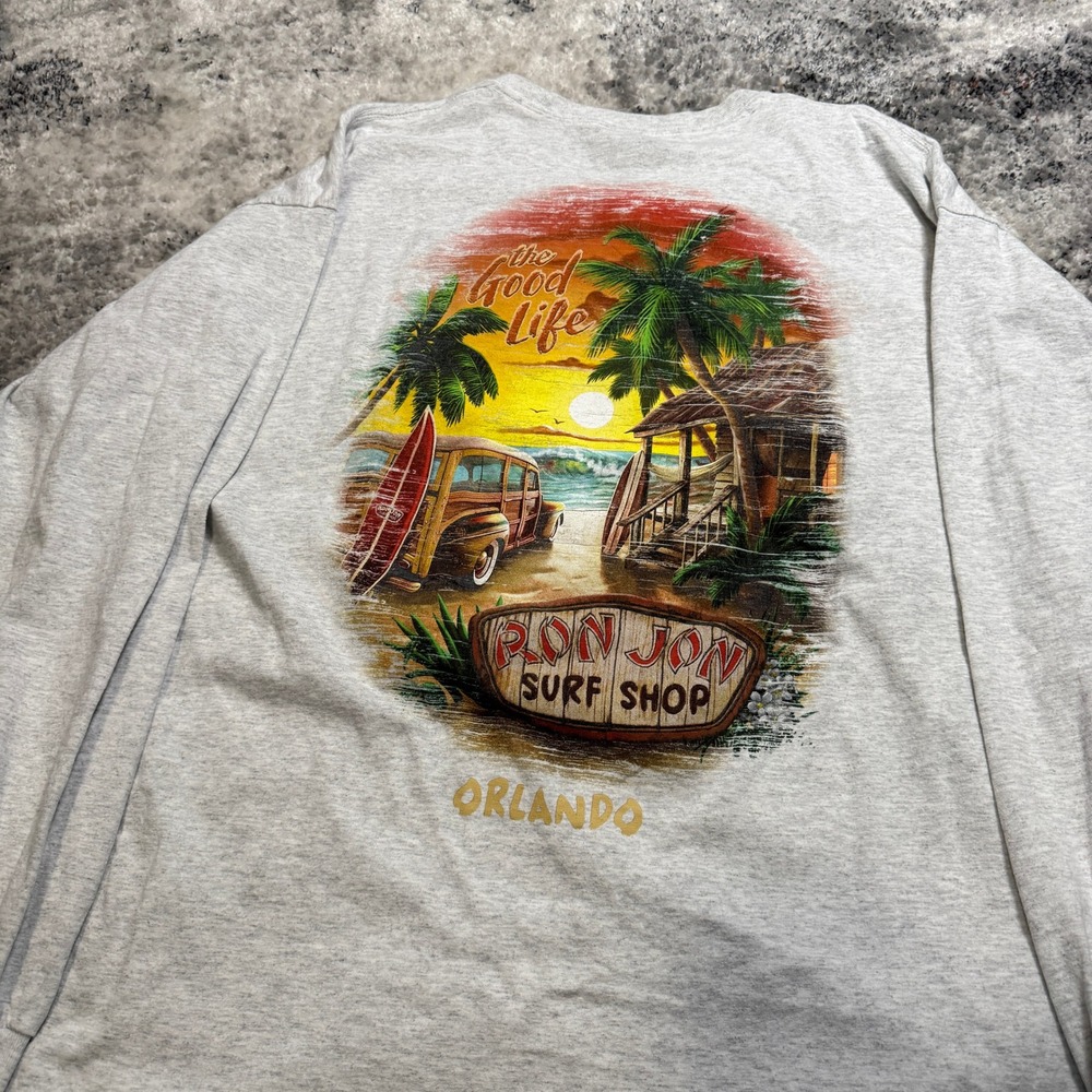 Ron Jon Surf Shop Orlando Long Sleeve T‎ Shirt Graphic Tee Mens XXL